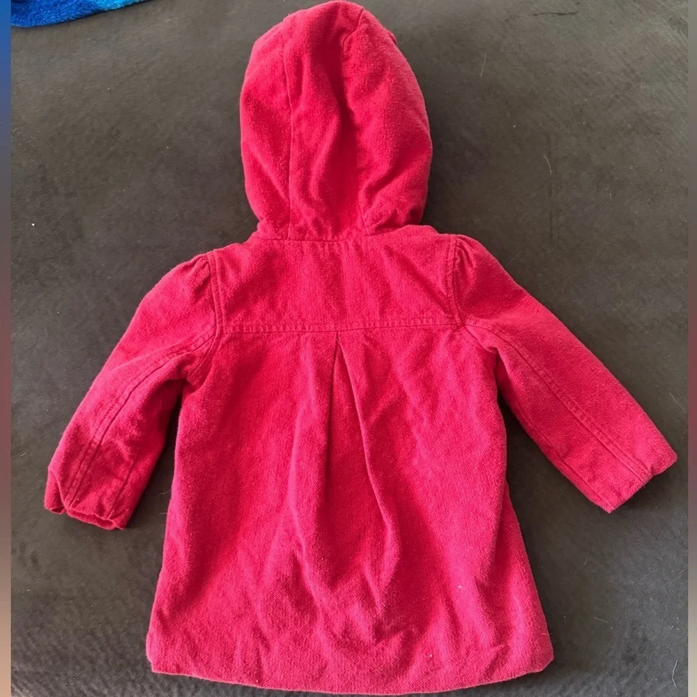 Carters Red hooded fleeced jacket - 12 months